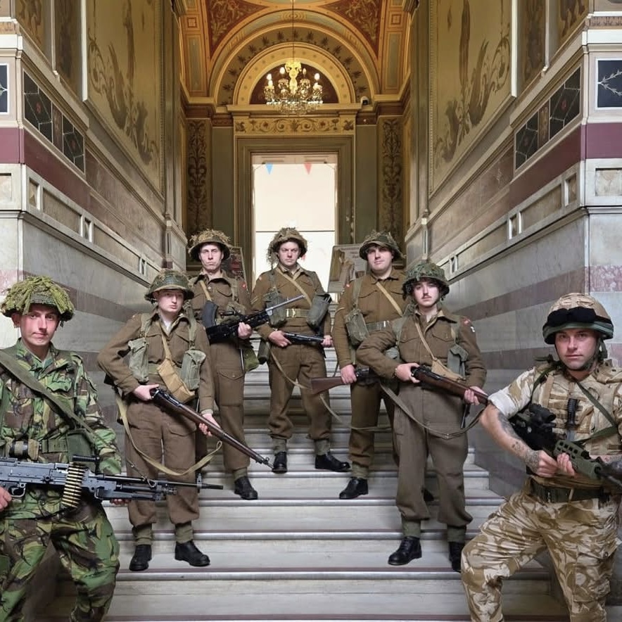 Multi-period Duke of Wellington’s portrayals at the Bankfield Museum, Halifax in 2026.