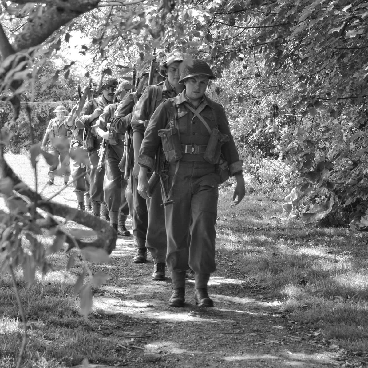 Infantry patrols at Lotherton Hall 2025.