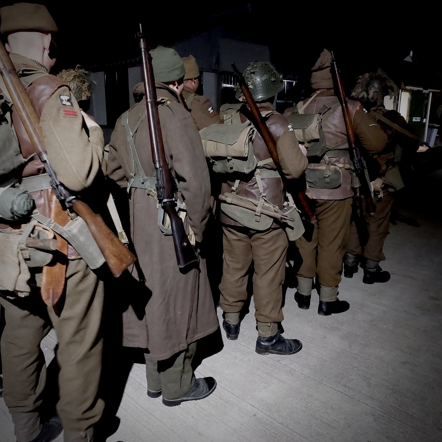 Preparing for a nighttime exercise at Eden Camp 2025.