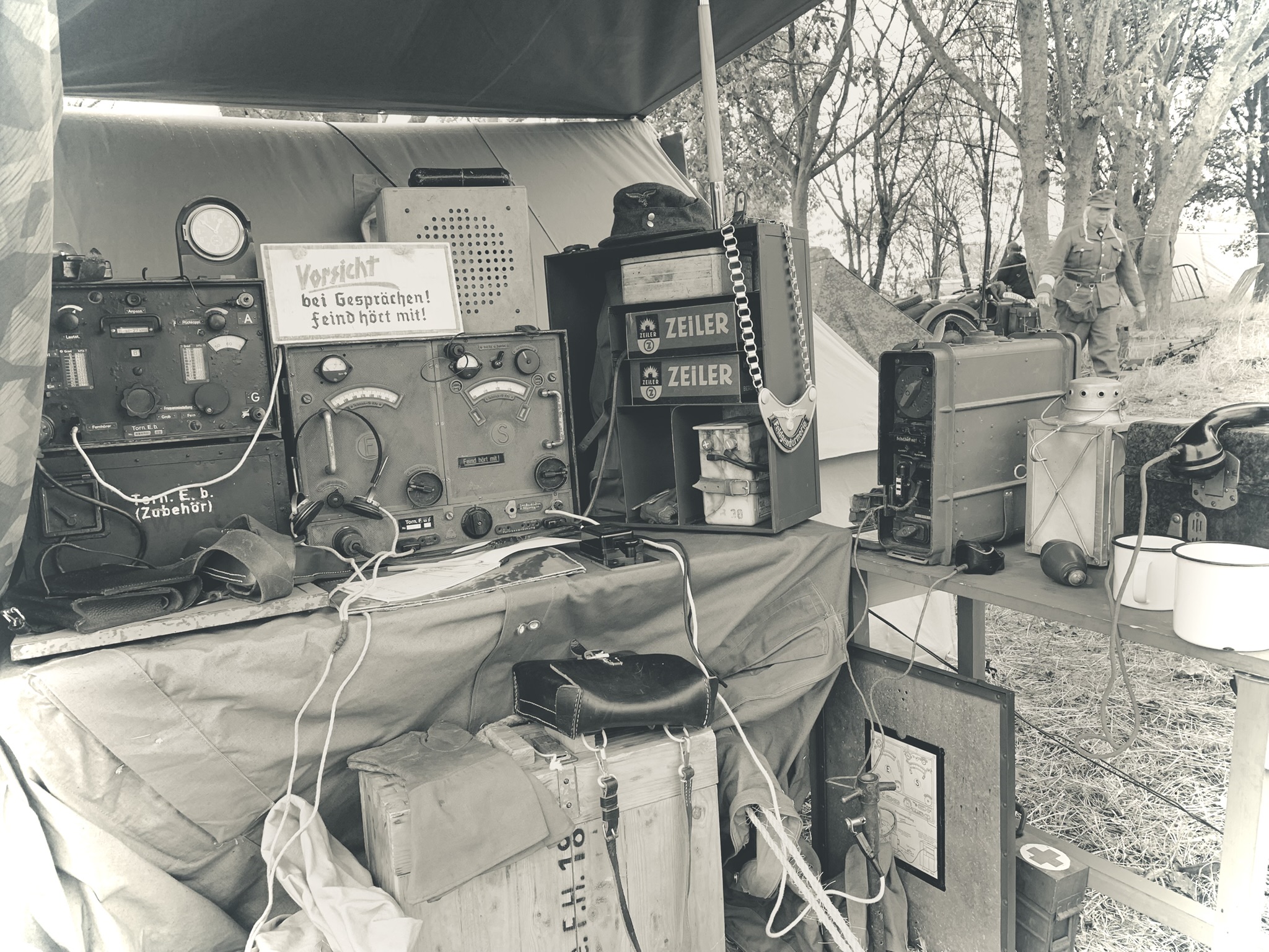 Some of our communications equipment.