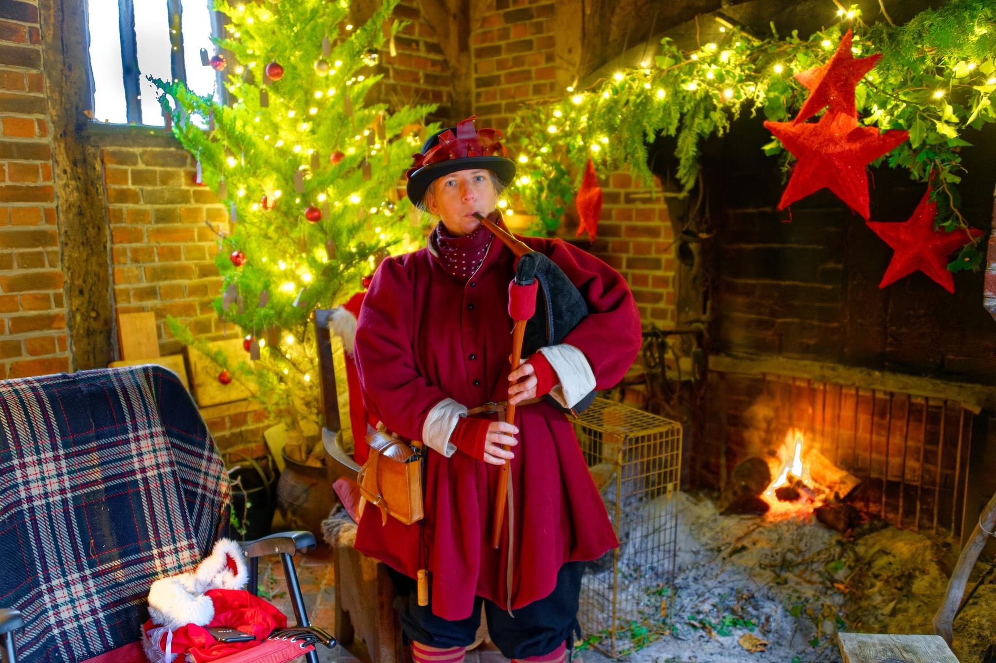 Providing Victorian Christmas music for Kentwell Hall