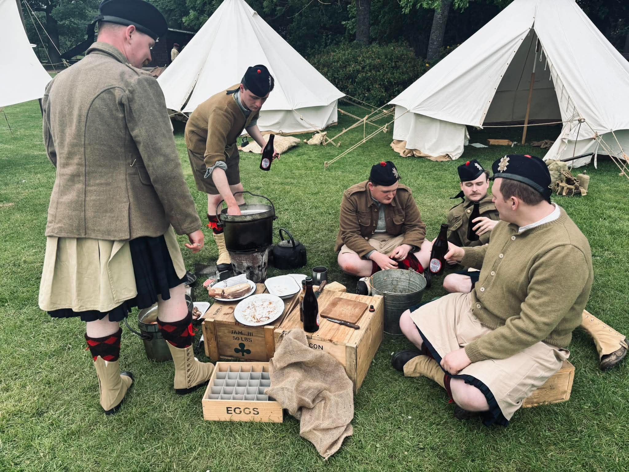 Photo from Scots at War Living History Society