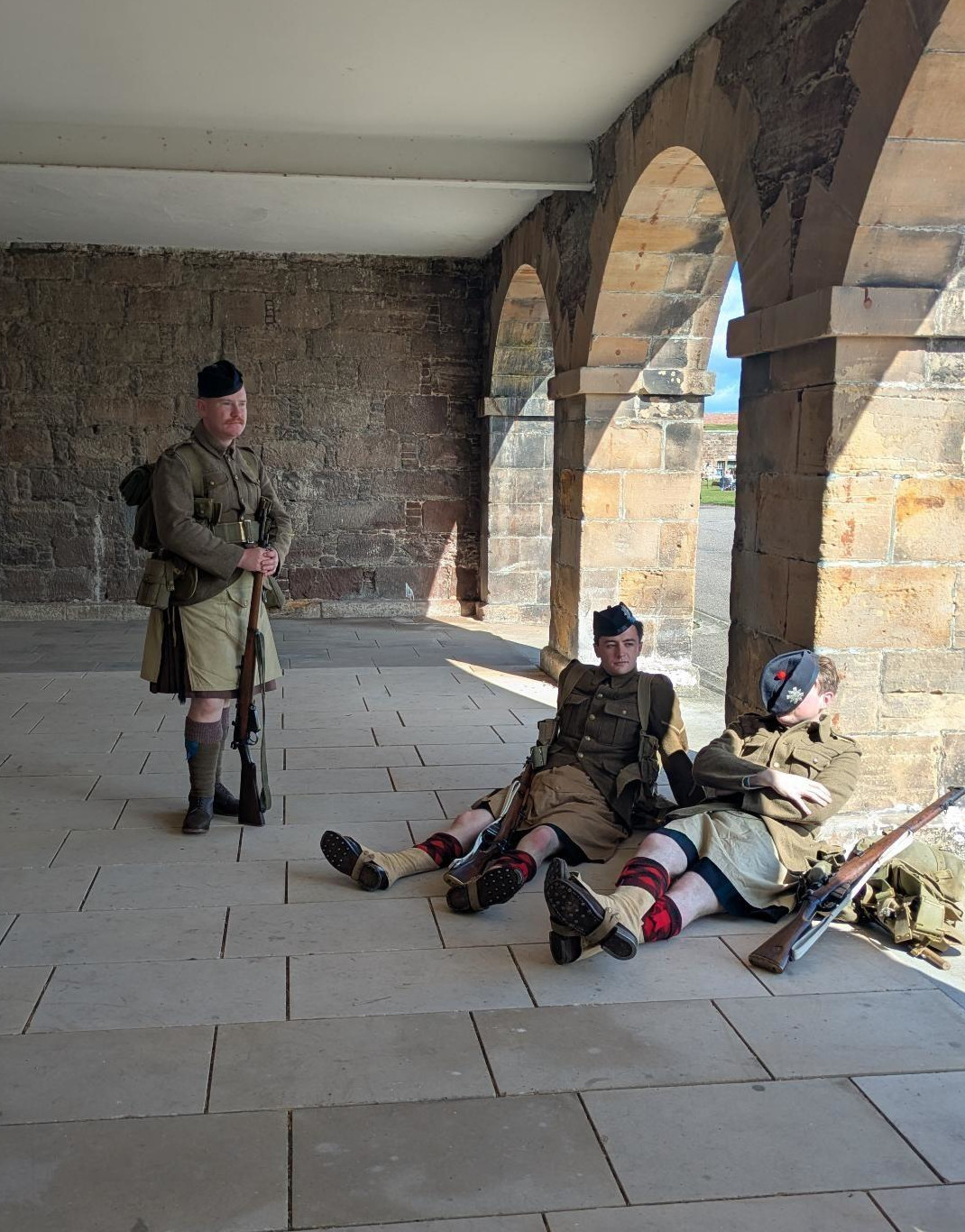 Photo from Scots at War Living History Society